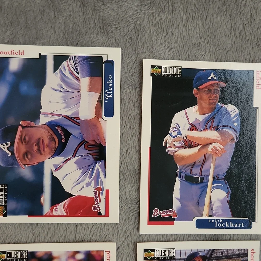 Vintage 1998 Upper Deck Atlanta Braves Baseball Cards